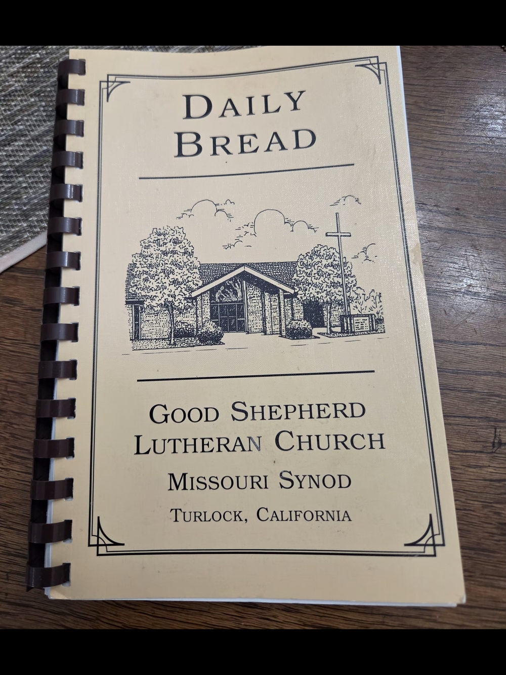 Daily Bread Church Devotional Booklet - Cream Cover with Black Print